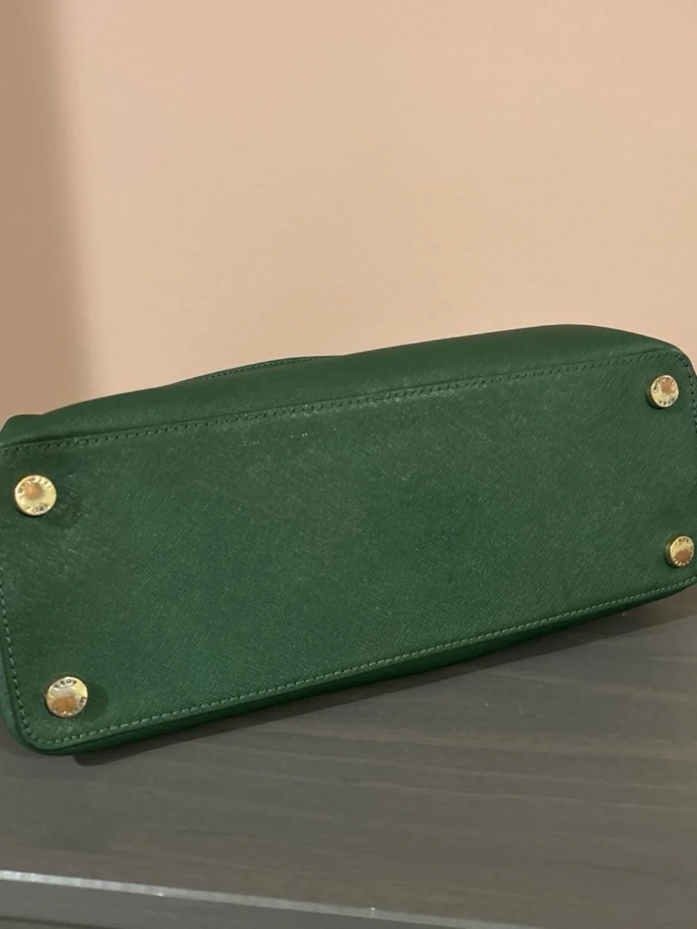 Green Structured Women’s Satchel Handbag by Michael Kors - Picture 3 of 4